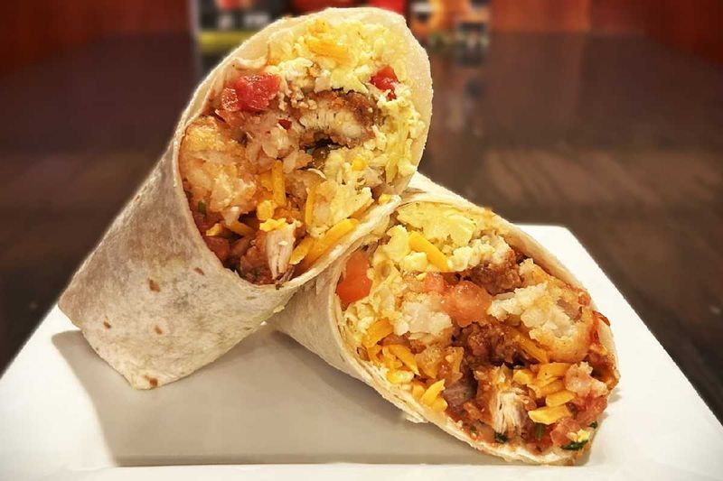 Breakfast Chicken Wrap
