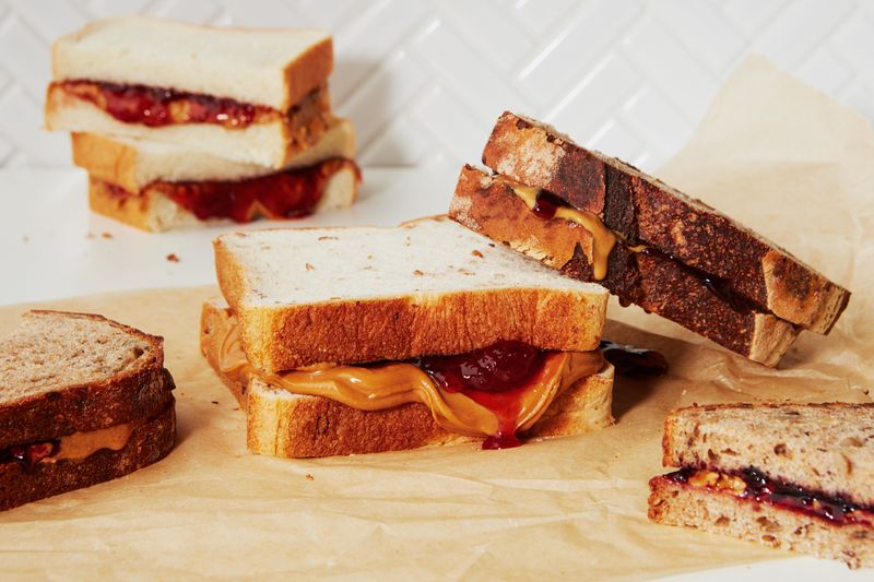 Peanut Butter and Jelly on White Bread