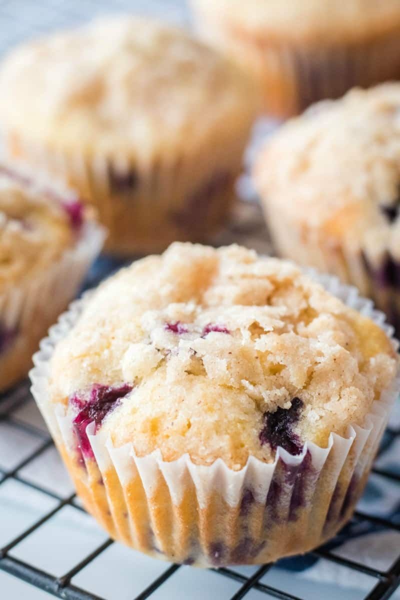 Blueberry Muffins With Streusel