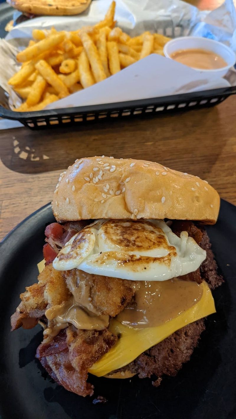 Iowa - Zombie Burger Undead Elvis with Cajun Fries