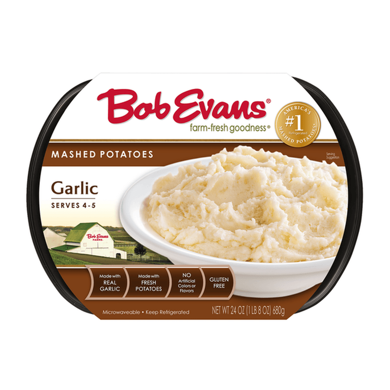 Bob Evans Garlic Mashed Potatoes (frozen)
