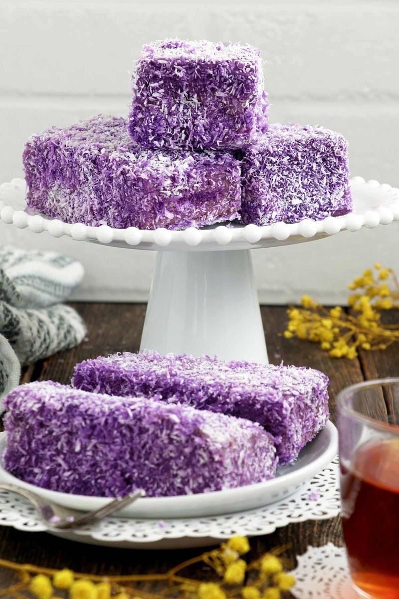 Ube Coconut Mini Cakes