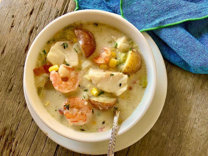 Creamy Seafood Chowder-Style Stew