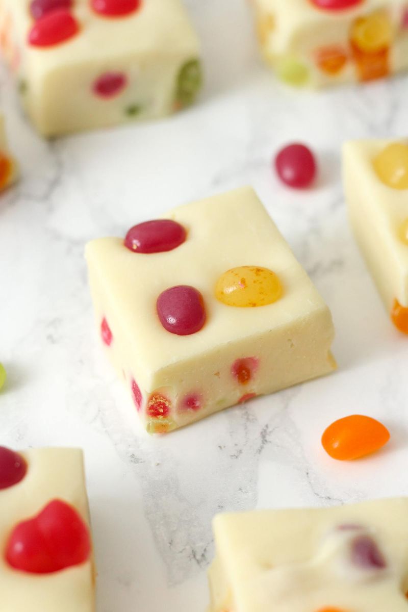Jelly Bean Fudge Squares