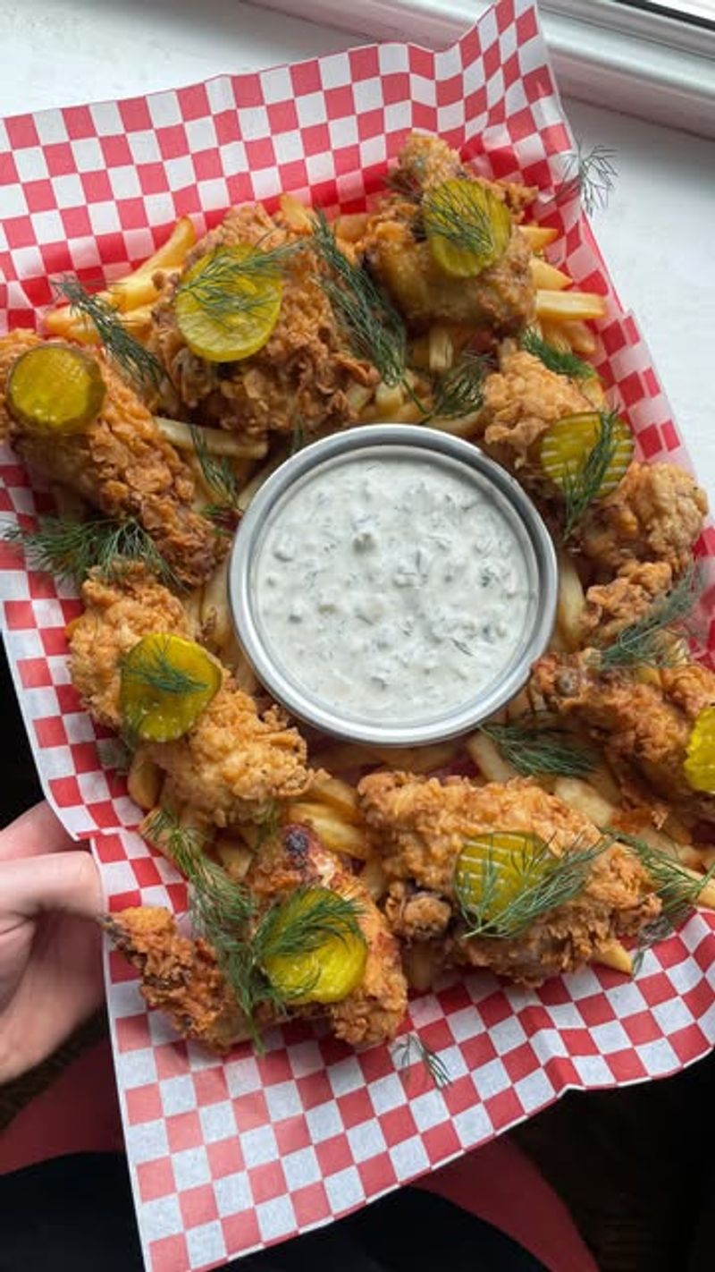 Pickle-brined fried chicken