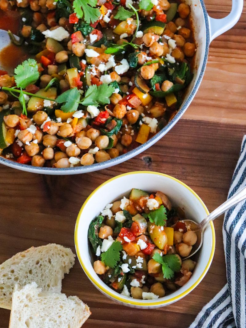 Mediterranean Chickpea Skillet