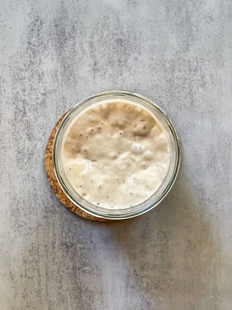 Baking before the starter reaches peak