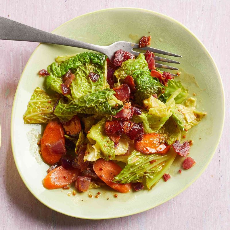 Warm Bacon Cabbage Salad