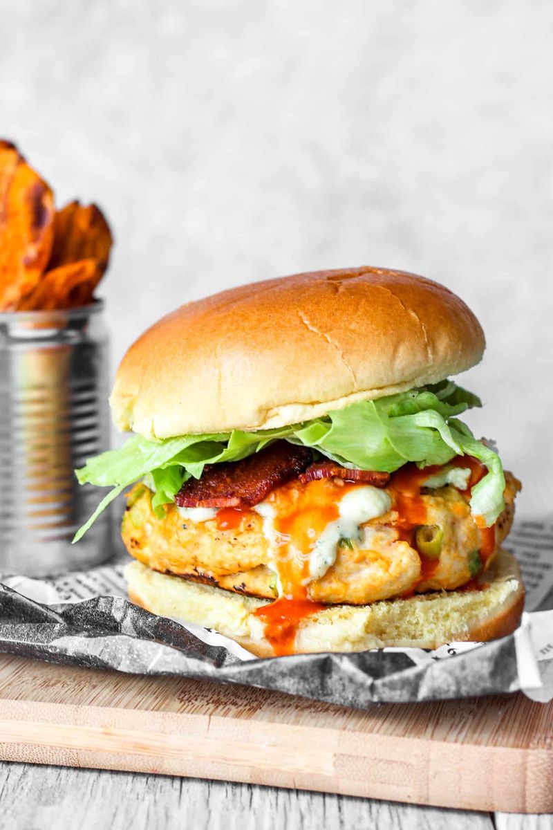Buffalo Ranch Chicken Burger