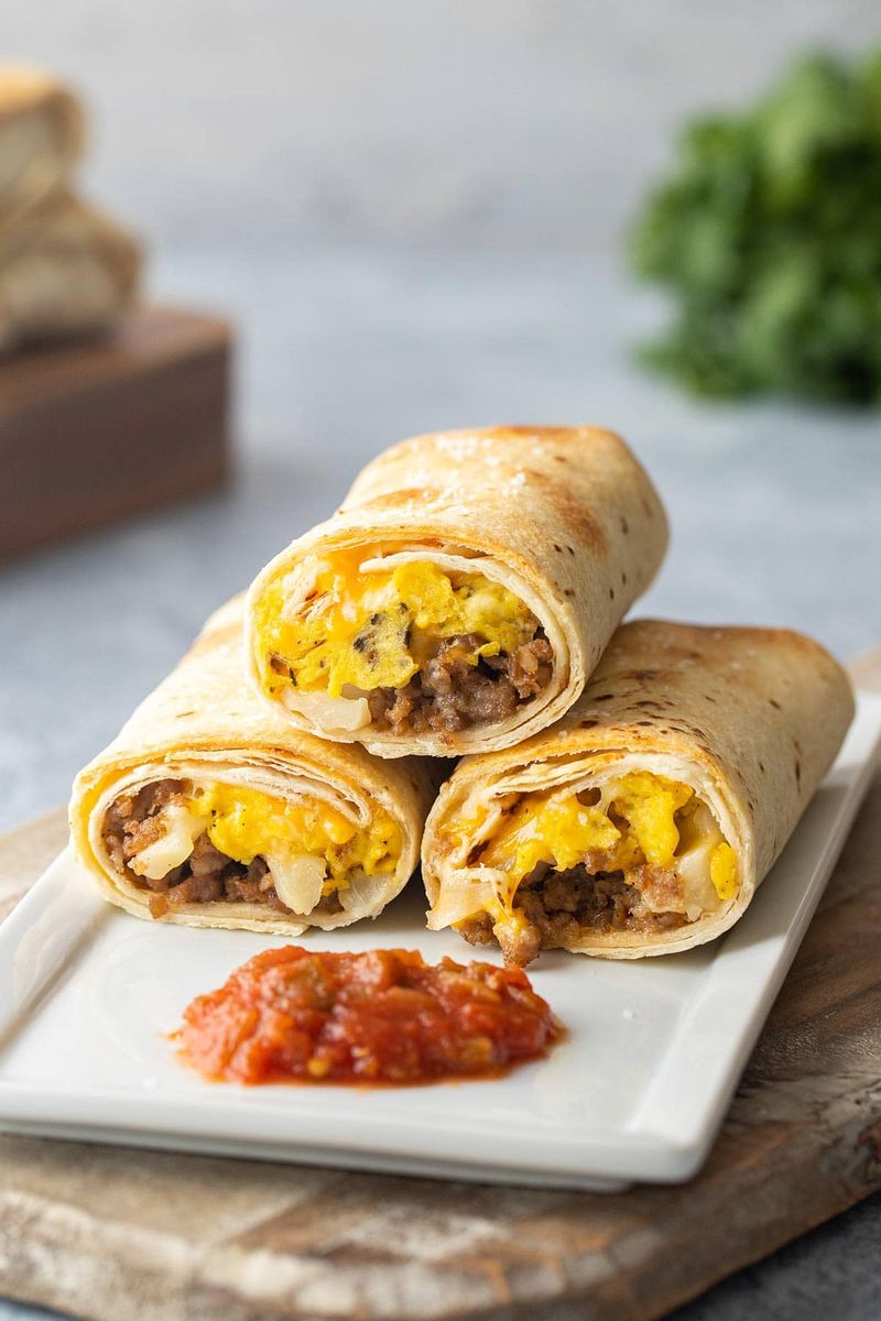 Freezer Breakfast Burritos