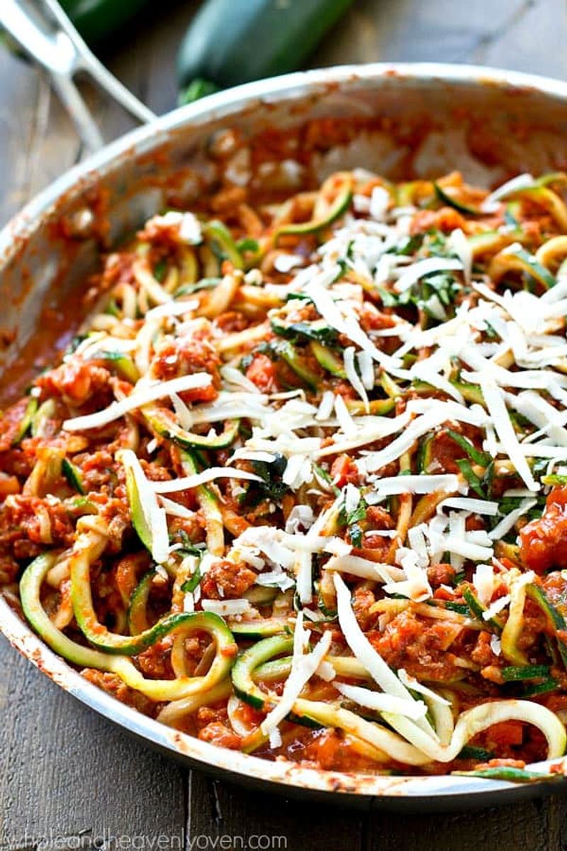 Zucchini Noodle Turkey Bolognese
