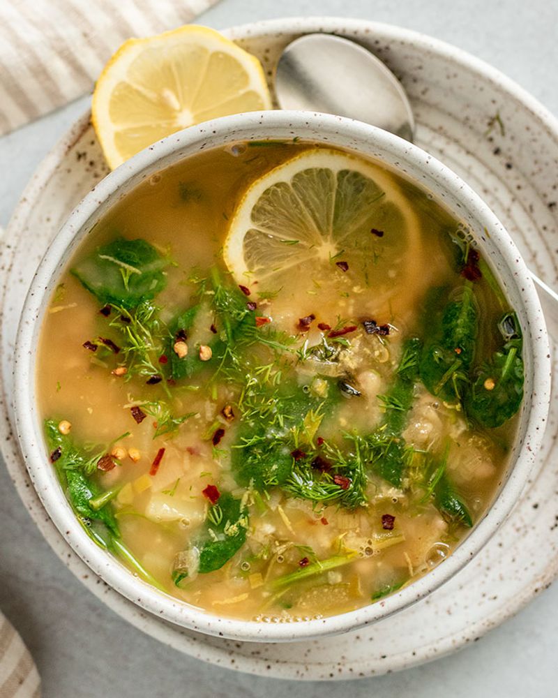 Lemon White Bean Soup