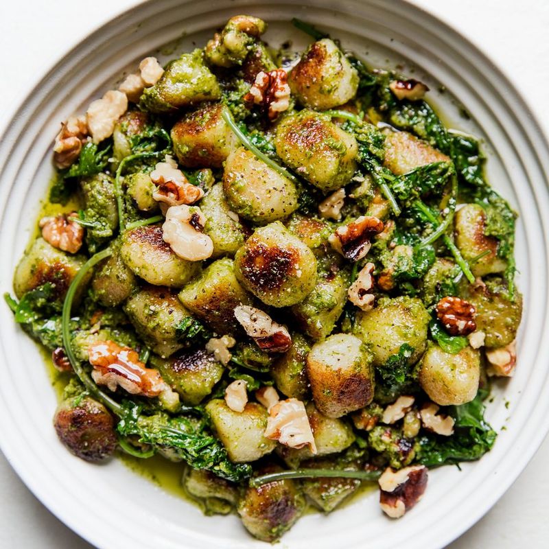 Cauliflower Gnocchi With Pesto