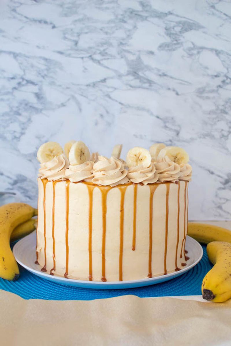 Banana Caramel Layer Cake