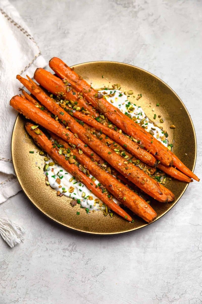 Spring Carrot Sheet-Pan Roast With Cumin and Yogurt