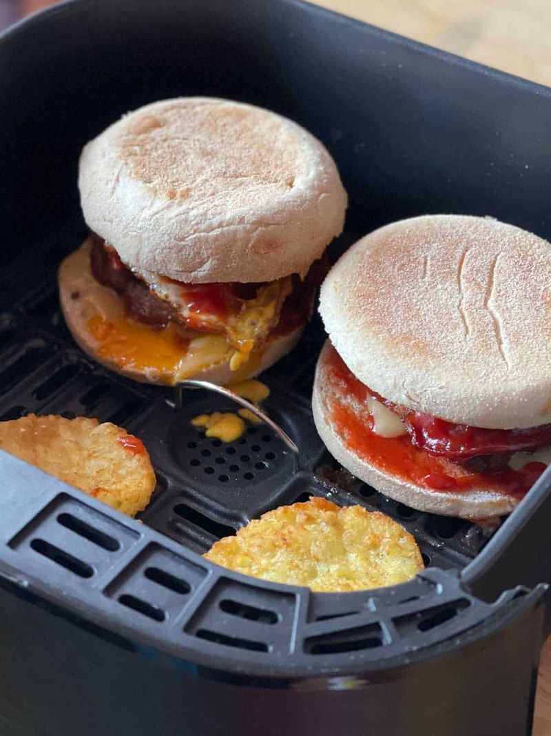 Air Fryer Breakfast Sandwiches