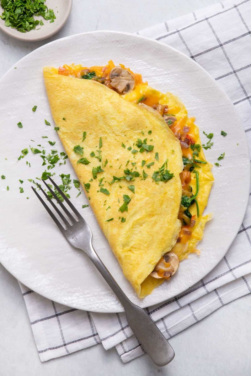 Two-Egg Veggie Omelet (Light Cheese)
