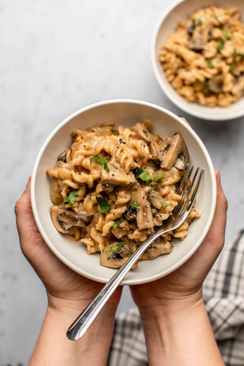 Creamy Mushroom Stroganoff