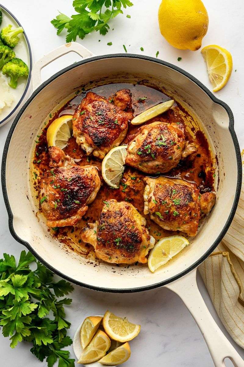 Lemon Pepper Skillet Thighs
