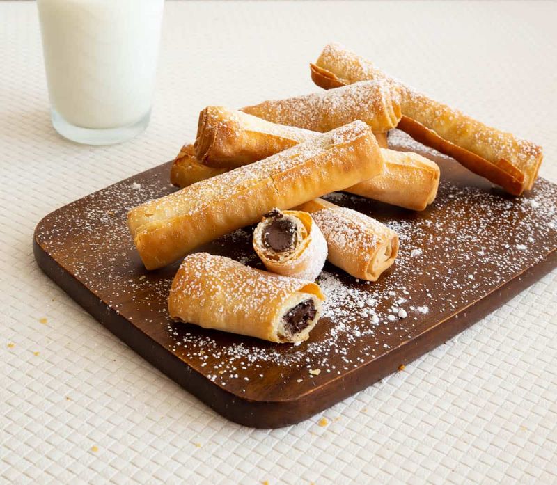 Nutella Phyllo Cigars