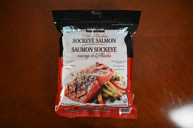 Kirkland Signature Wild Alaskan Sockeye Salmon (Frozen)