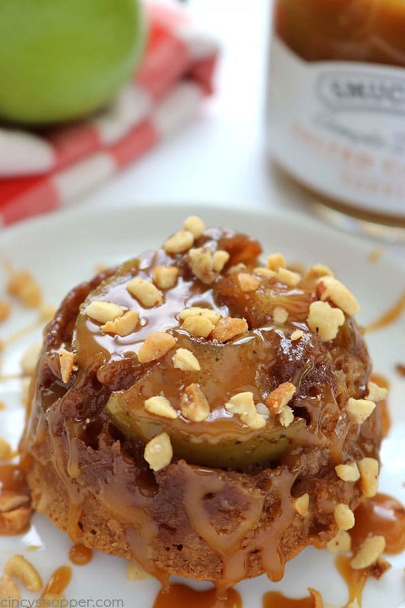 Apple Cinnamon Mini Upside Down Cakes