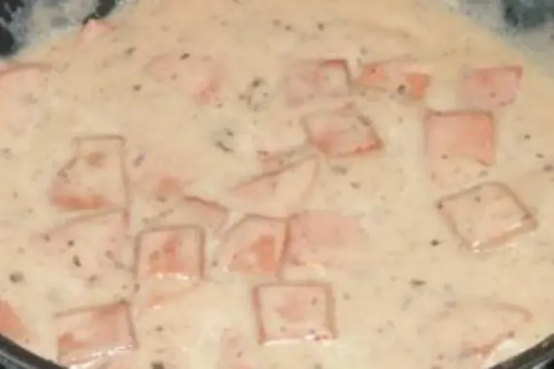 Bologna Biscuit And Gravy Plate