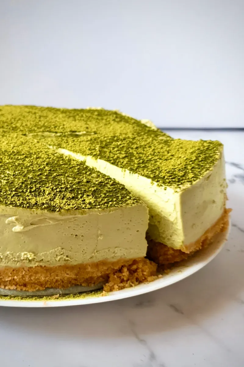 Matcha White Chocolate Cheesecake