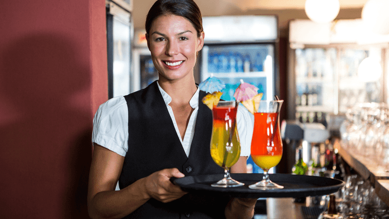 Ordering drinks first