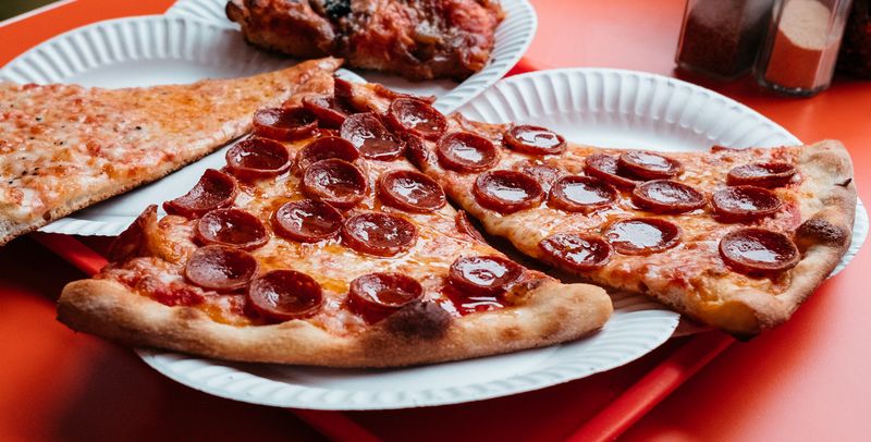New York: Foldable NY-style pepperoni slice