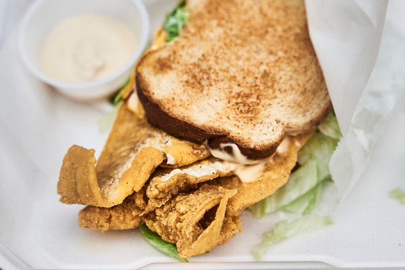 Fried Whiting Fish Sandwich