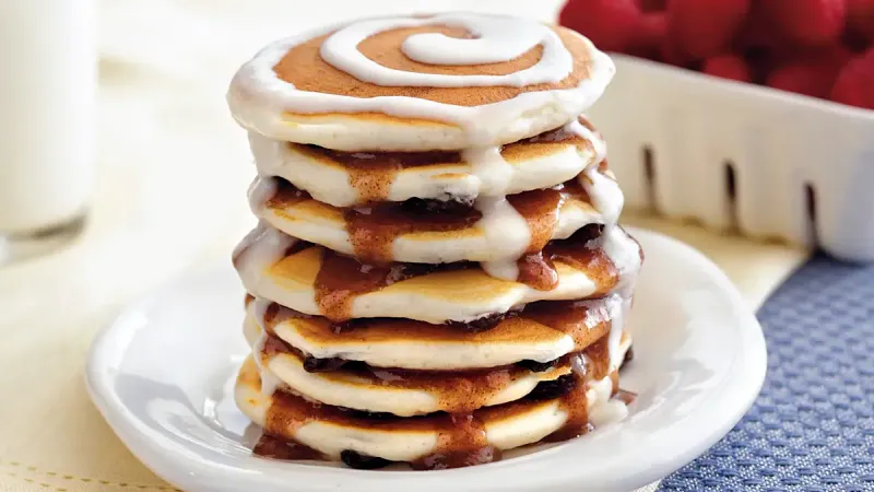 Cinnamon Roll Pancakes