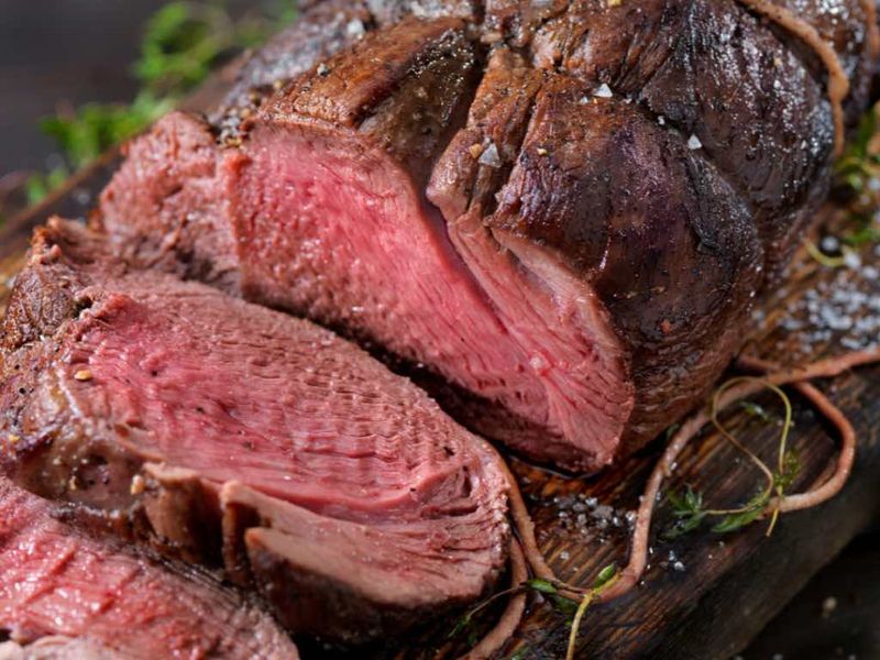 Elk Steak With Juniper-Or-Garlic Butter