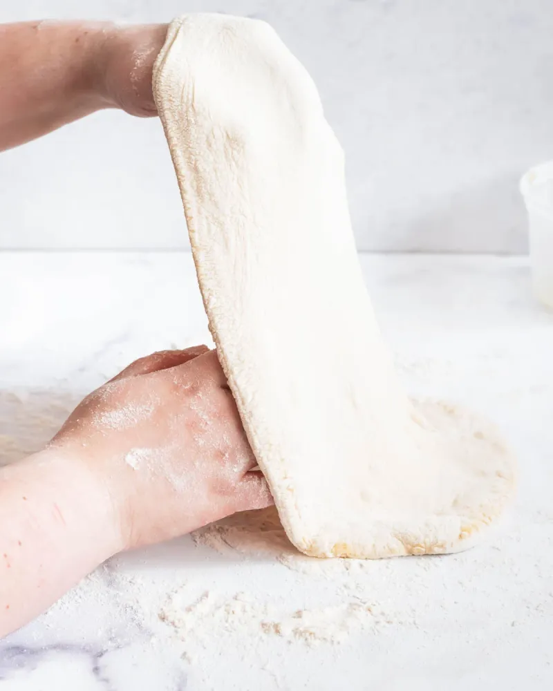 Stretch the thick spots, not the thin spots