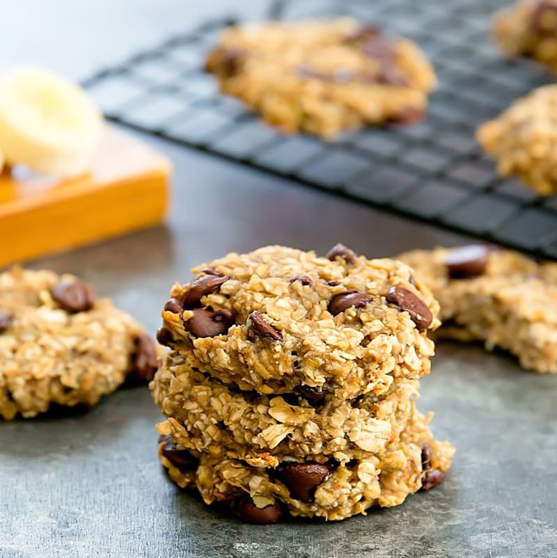 Banana Oat Cookies (soft, chewy)