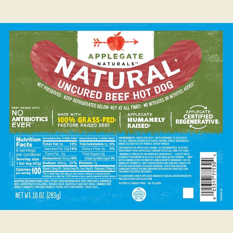 Applegate Naturals Uncured Beef Hot Dogs