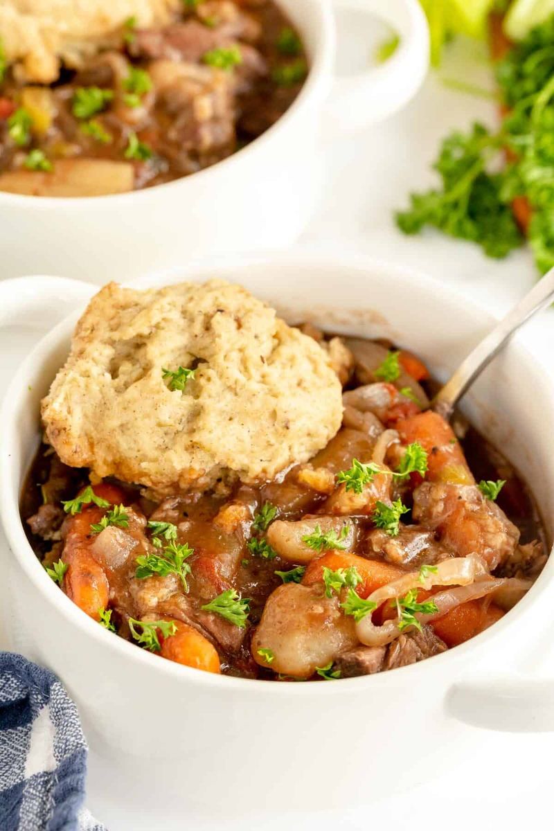 Beef Stew With Biscuits