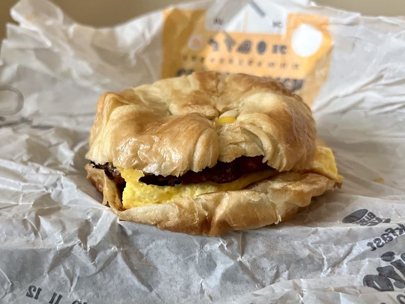 Burger King Croissan’wich Bacon, Egg & Cheese