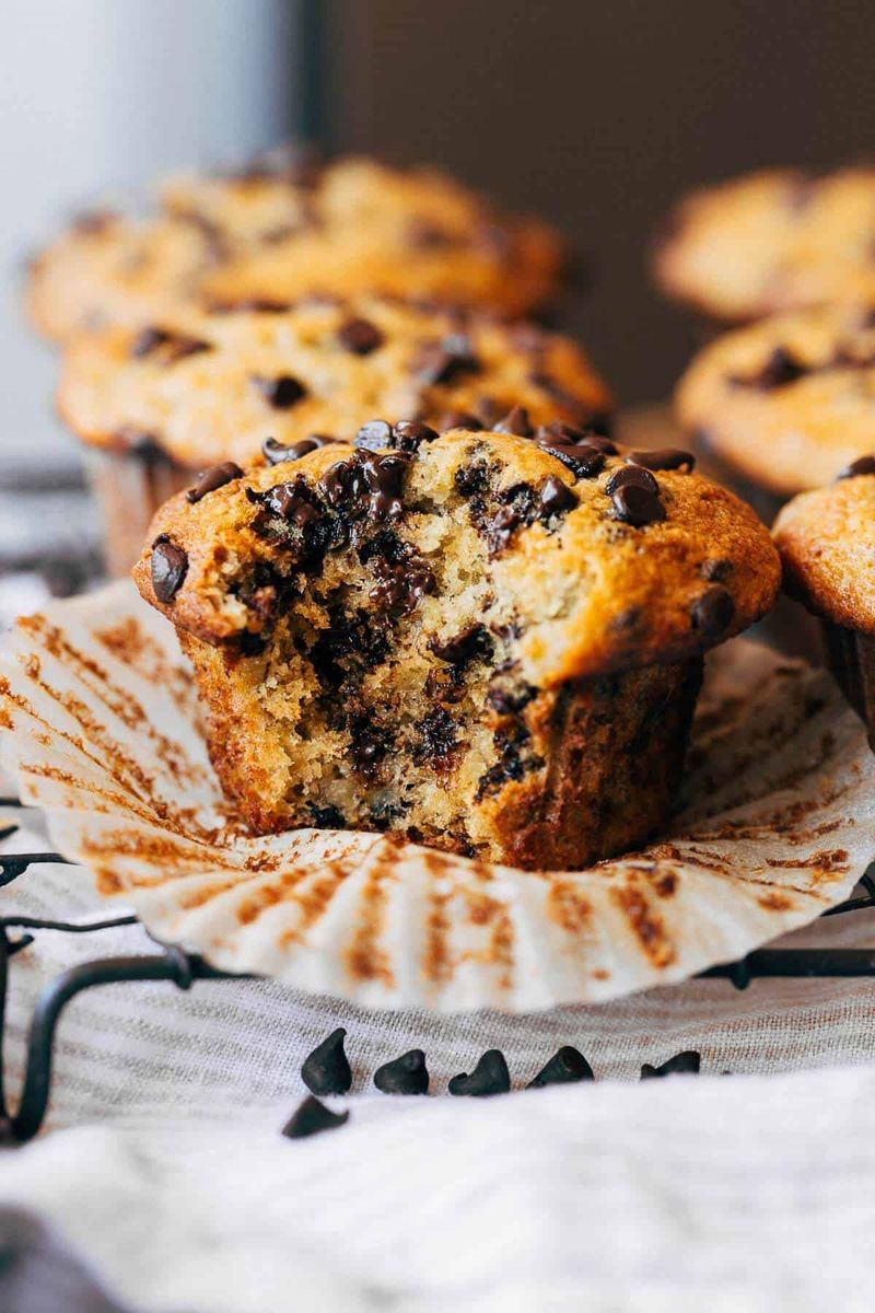 Chocolate chip banana muffins