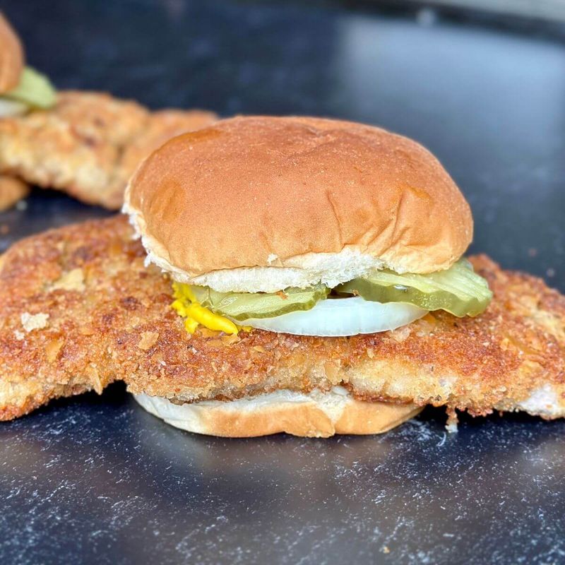 Indiana — Breaded Pork Tenderloin with Potato Salad
