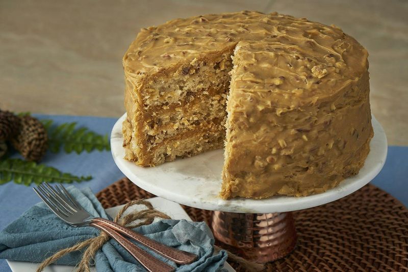 Caramel Pecan Praline Cake from Gambino’s