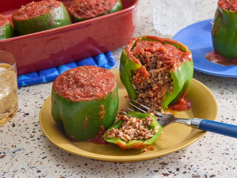 Beef Stuffed Bell Peppers