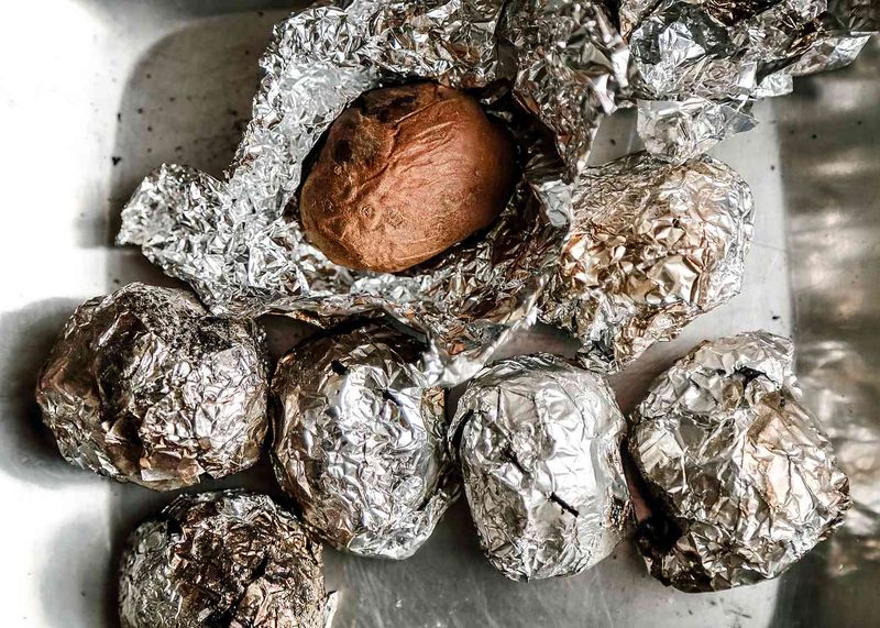 Potatoes Wrapped Tight