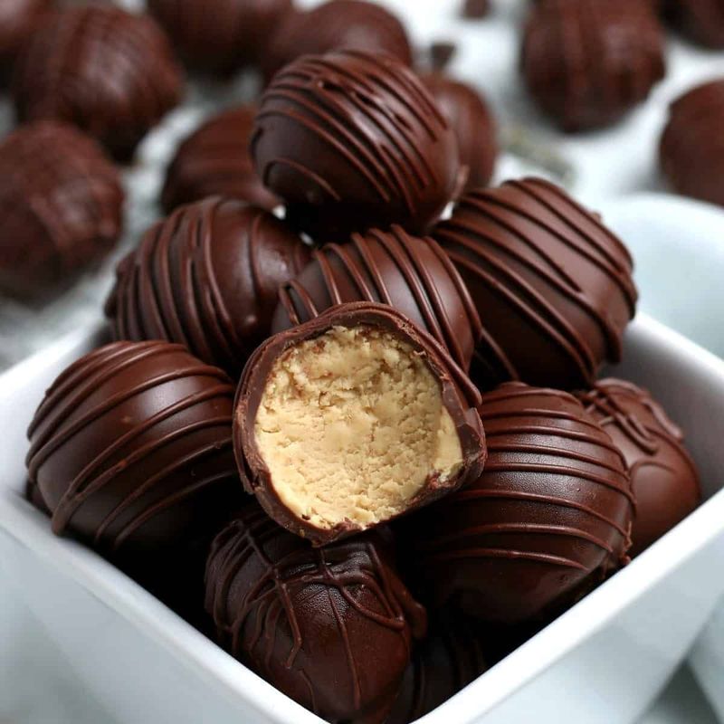 Peanut Butter Chocolate Truffles