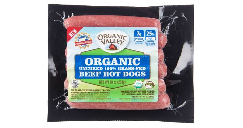 Organic Valley Uncured Grass‑Fed Beef Hot Dogs