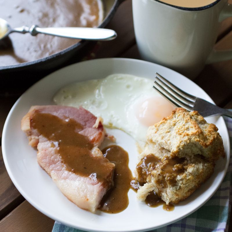 Country Ham with Red-Eye Gravy