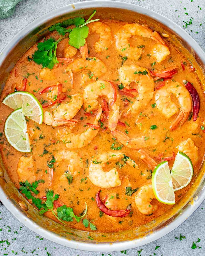 Coconut Lime Shrimp Curry
