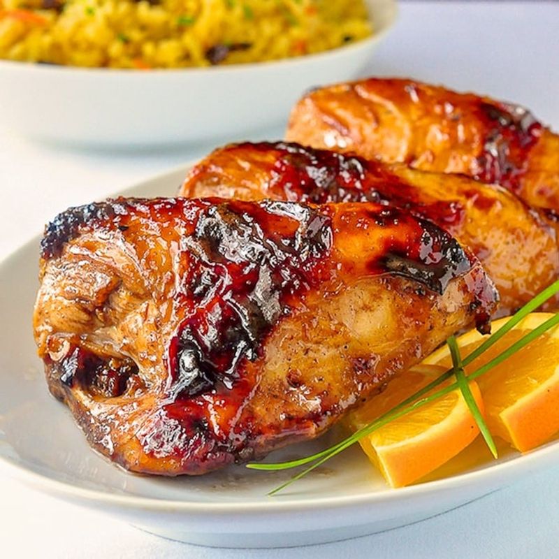 Orange and Balsamic Glazed Chicken Thighs