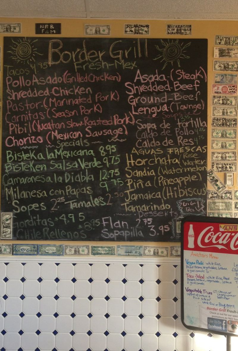 Handwritten specials board
