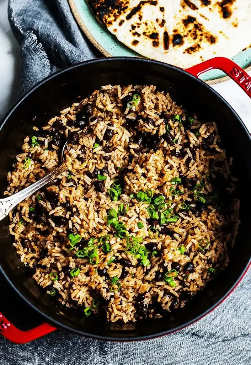 Rice And Beans With Seasoning